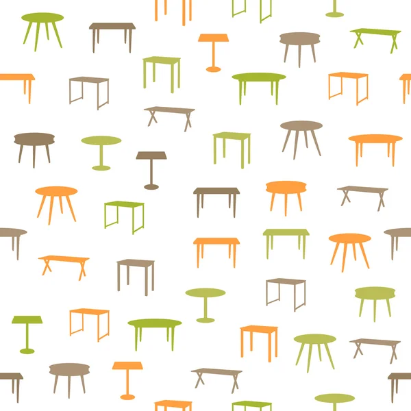 Mobilier motif sans couture — Image vectorielle