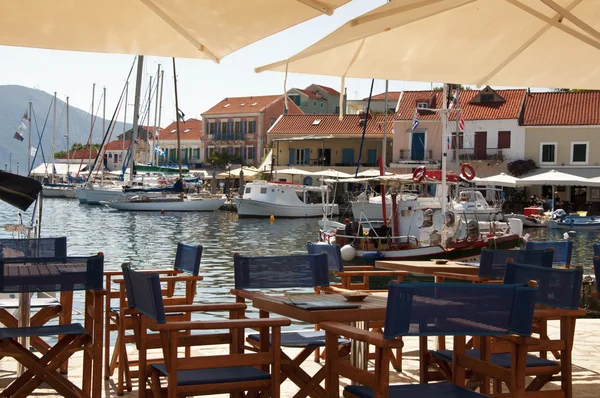 Fiscardo café — Stockfoto