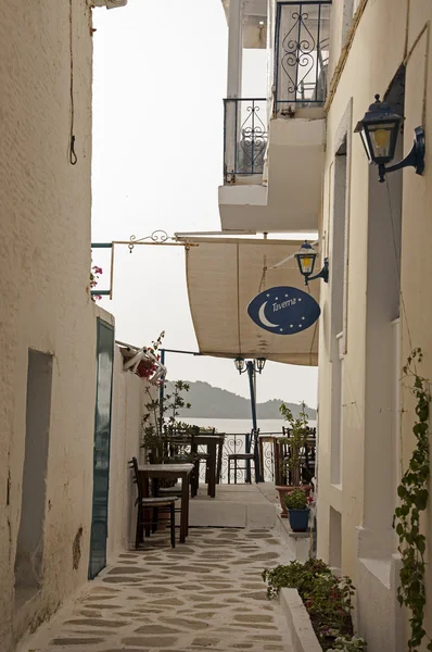 Skiathos stad gatan — Stockfoto