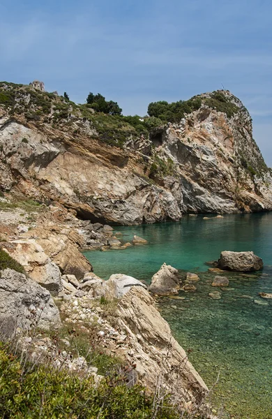 Skiathos pobřeží — Stock fotografie