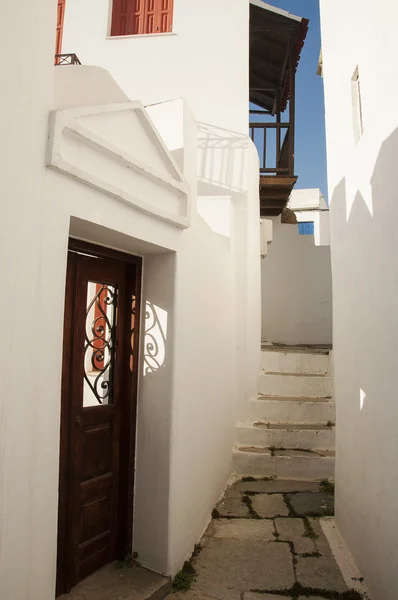 Skopelos straat trap — Stockfoto