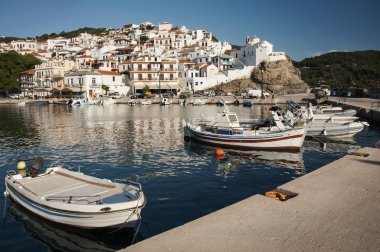 Skopelos şehir panoraması