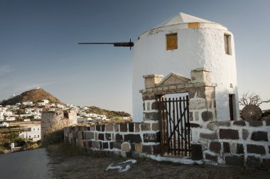 Greek windmill clipart