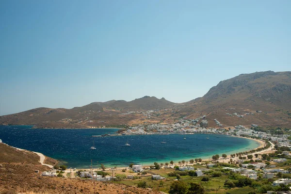 View Livadi Bay Serifos Island Greece — Stockfoto