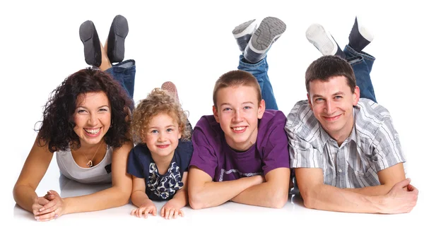 Portrait of happy family — Stock Photo, Image