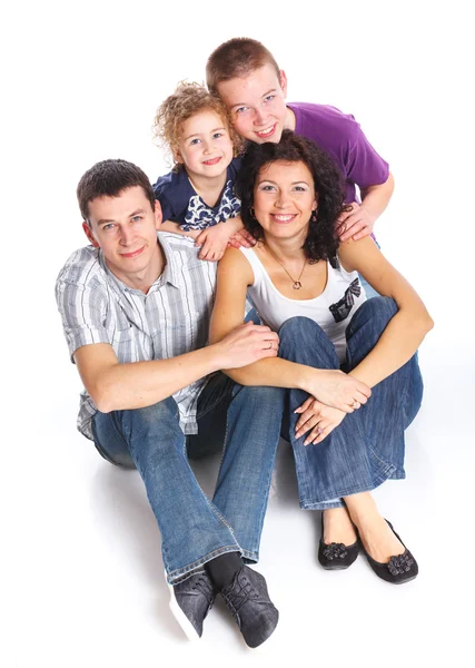 Retrato de família feliz — Fotografia de Stock