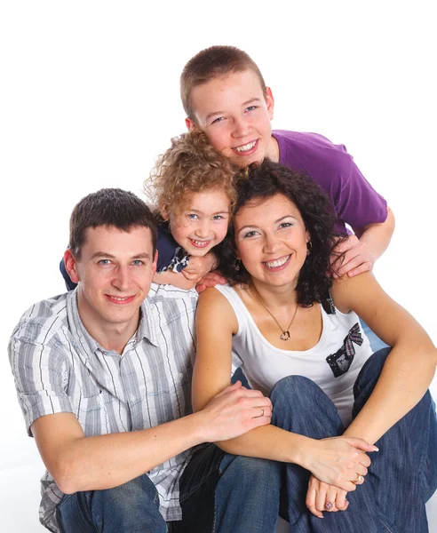 Retrato de família feliz — Fotografia de Stock