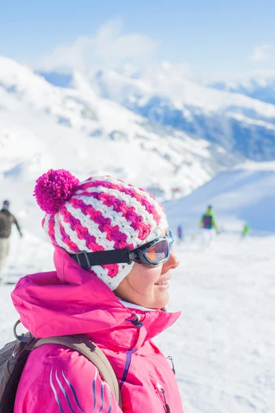 Zufriedene Skifahrer — Stockfoto