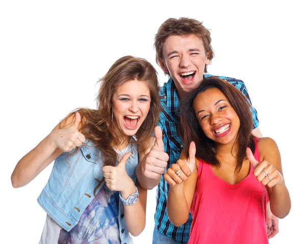 Tres jóvenes adolescentes —  Fotos de Stock