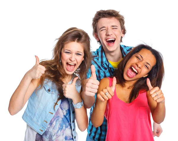 Tres jóvenes adolescentes —  Fotos de Stock