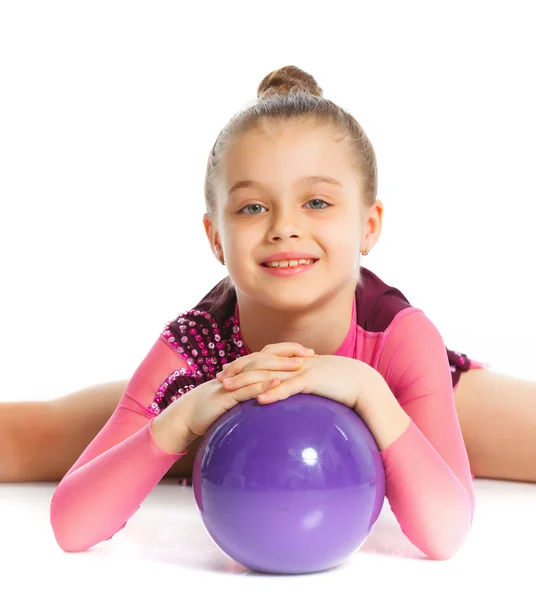 Liten gymnast — Stockfoto