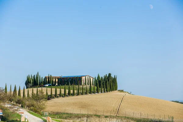 Peisaj tipic frumos toscan — Fotografie, imagine de stoc