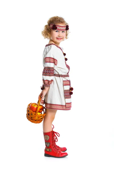 Bambina in costume nazionale ucraino — Foto Stock