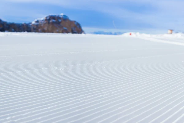 Snowcat spår närbild — Stockfoto