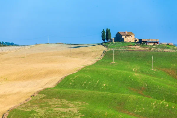 Lindas paisagens típicas da Toscana — Fotografia de Stock