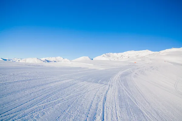 Snowcat utwór zbliżenie — Zdjęcie stockowe