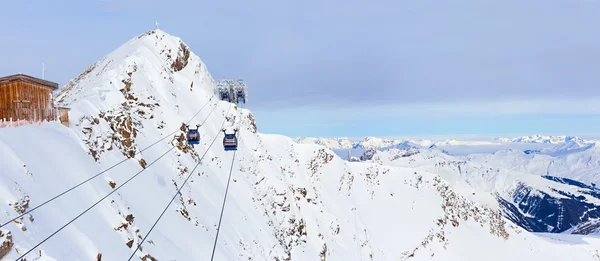 Comprensorio sciistico Ghiacciaio Zillertal Hintertuxer. Austria — Foto Stock