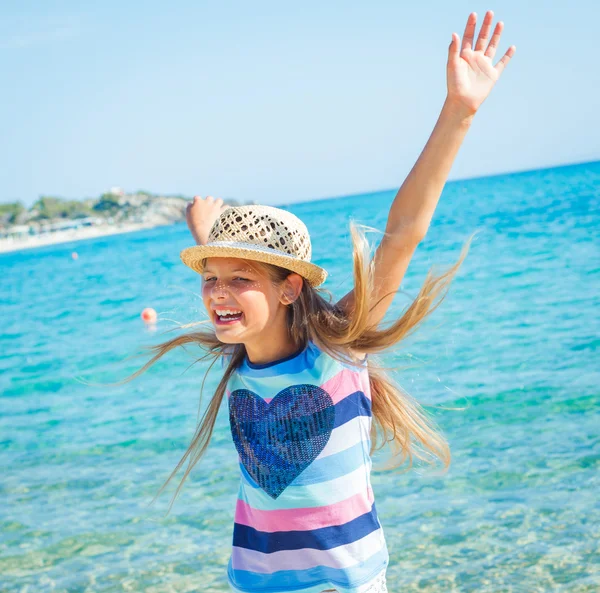 Cutie ragazza in cappello — Foto Stock