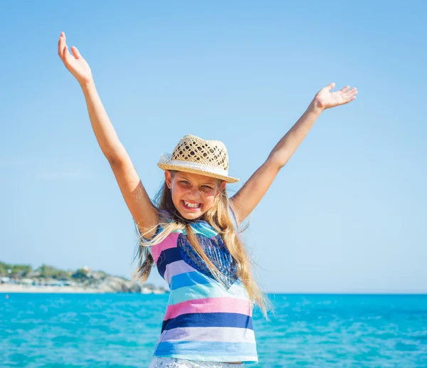 Cutie ragazza in cappello — Foto Stock