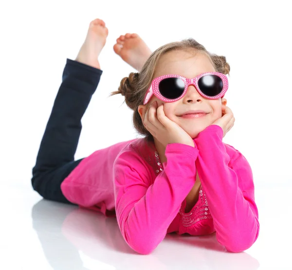 Studio shot of cute little girl — Stock Photo, Image