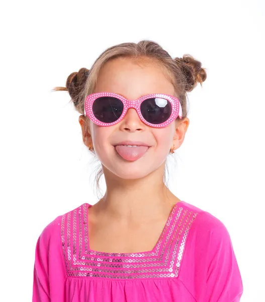 Studio portrait of cute little girl — Stock Photo, Image