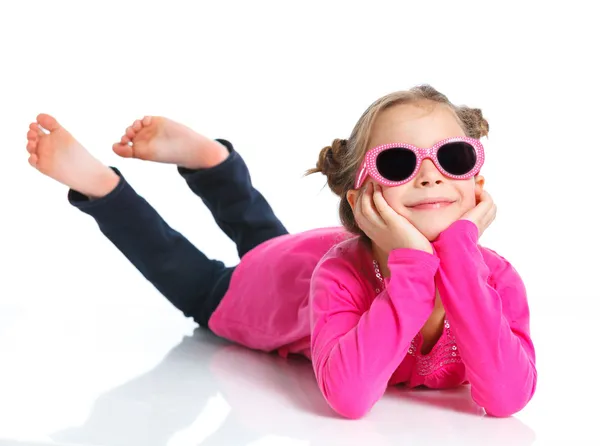 Studio shot of cute little girl — Stock Photo, Image