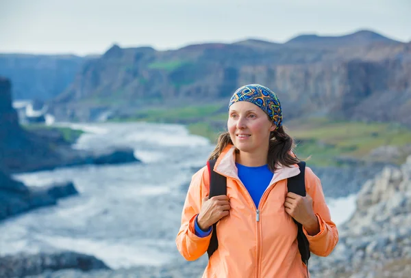 Woman Hiker, Iceland — Stock Photo, Image