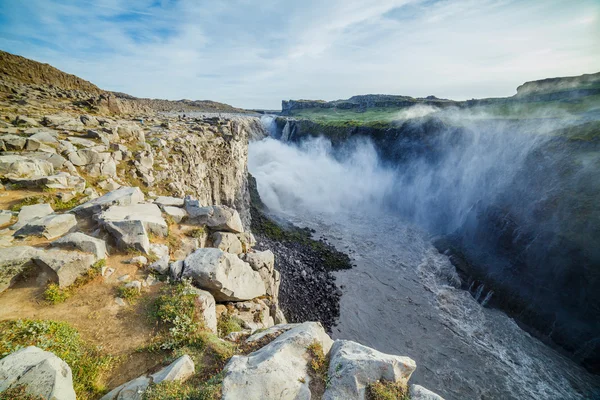 Vattenfall på Island — Stockfoto