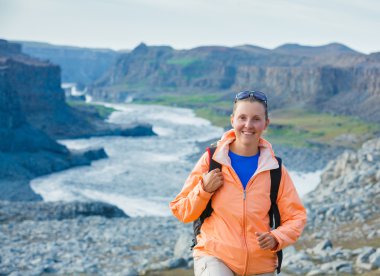 kadın hiker, İzlanda