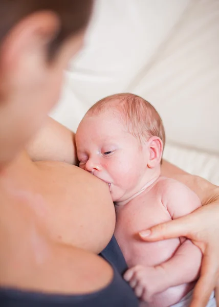 Baby Borstvoeding — Stockfoto