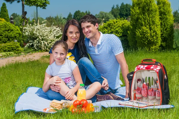 Family picnicking — Stock Photo, Image