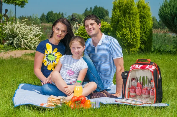 Family picnicking — Stock Photo, Image