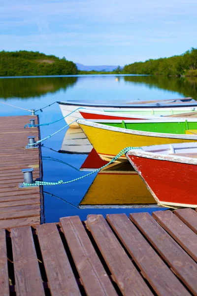 Lac dans la région d'asbyrgi — Photo