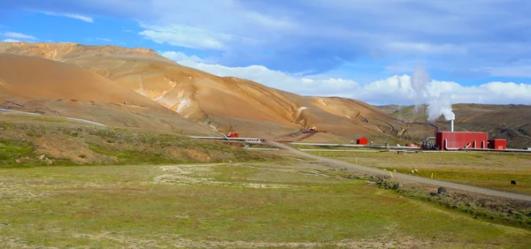 Obszar geotermalny w pobliżu Myvatn — Zdjęcie stockowe