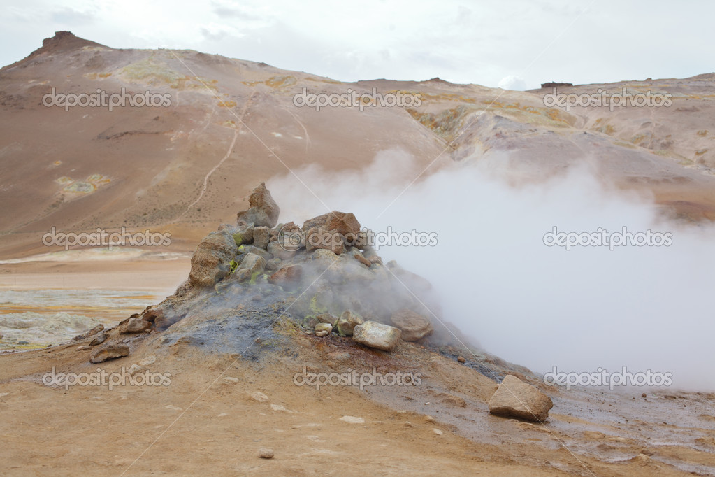 Geothermal area Hverir, Iceland
