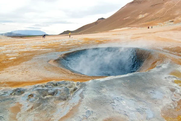 Hverir geotermikus terület, Izland — Stock Fotó