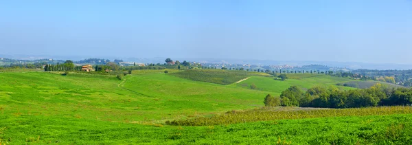 Paisagem verde da Toscana — Fotografia de Stock