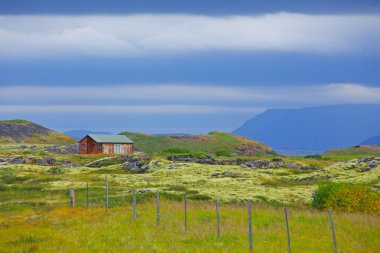 İzlanda 'daki ev.