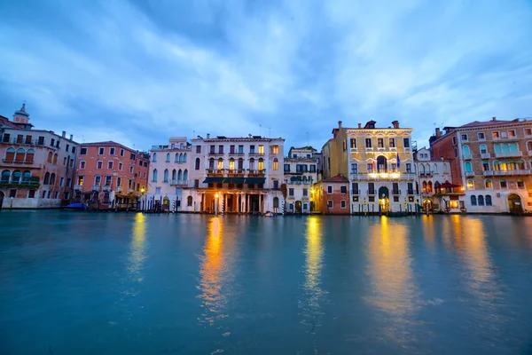 Canal Grande di notte, Venezia — Foto Stock