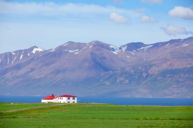 İzlanda 'daki ev.