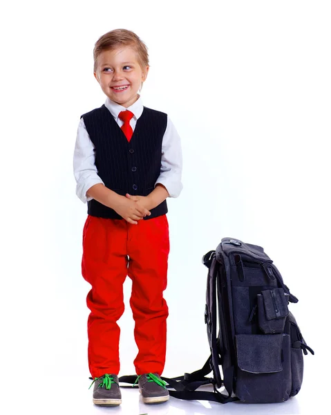 Little schoolboy — Stock Photo, Image