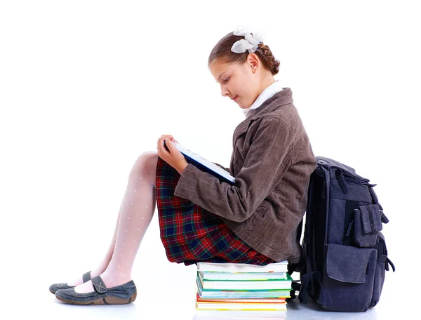 Cheerful schoolgirl — Stock Photo, Image