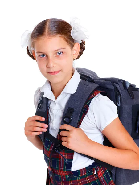 Portrait of schoolgirl — Stock Photo, Image