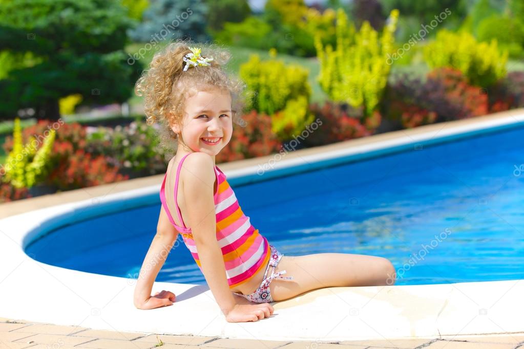 girl in the pool