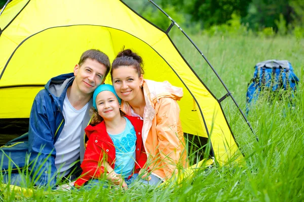 Campeggio per famiglie — Foto Stock