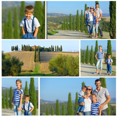 mutlu bir aile içinde tuscan