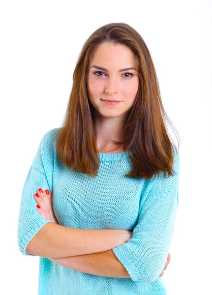 Teenage girl in studio — Stock Photo, Image