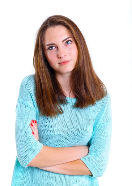 Ragazza adolescente in studio — Foto Stock