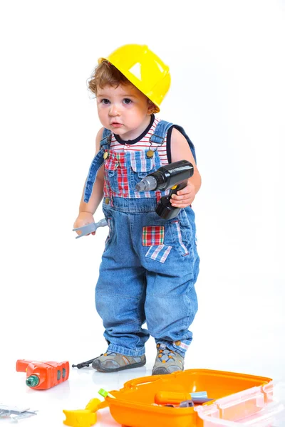 Little builder. — Stock Photo, Image