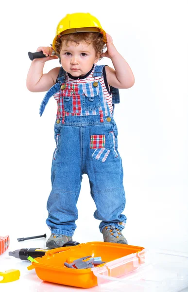 Kleiner Bauunternehmer. — Stockfoto